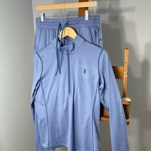 Light purple Quarter-Zip Pullover and Joggers Set